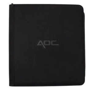 AOC - 12 Pocket Top Loader Binder - Black