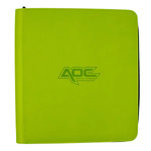 AOC - 12 Pocket Card  Side Loader Binder - Green