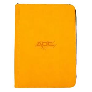 AOC - 12 Pocket Card  Side Loader Binder - Yellow