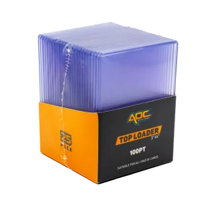 AOC - 100pt Top Loaders - pack of 25pcs