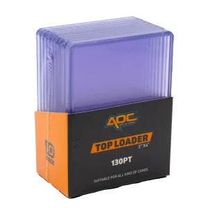 AOC - 130pt Top Loaders - pack of 25pcs